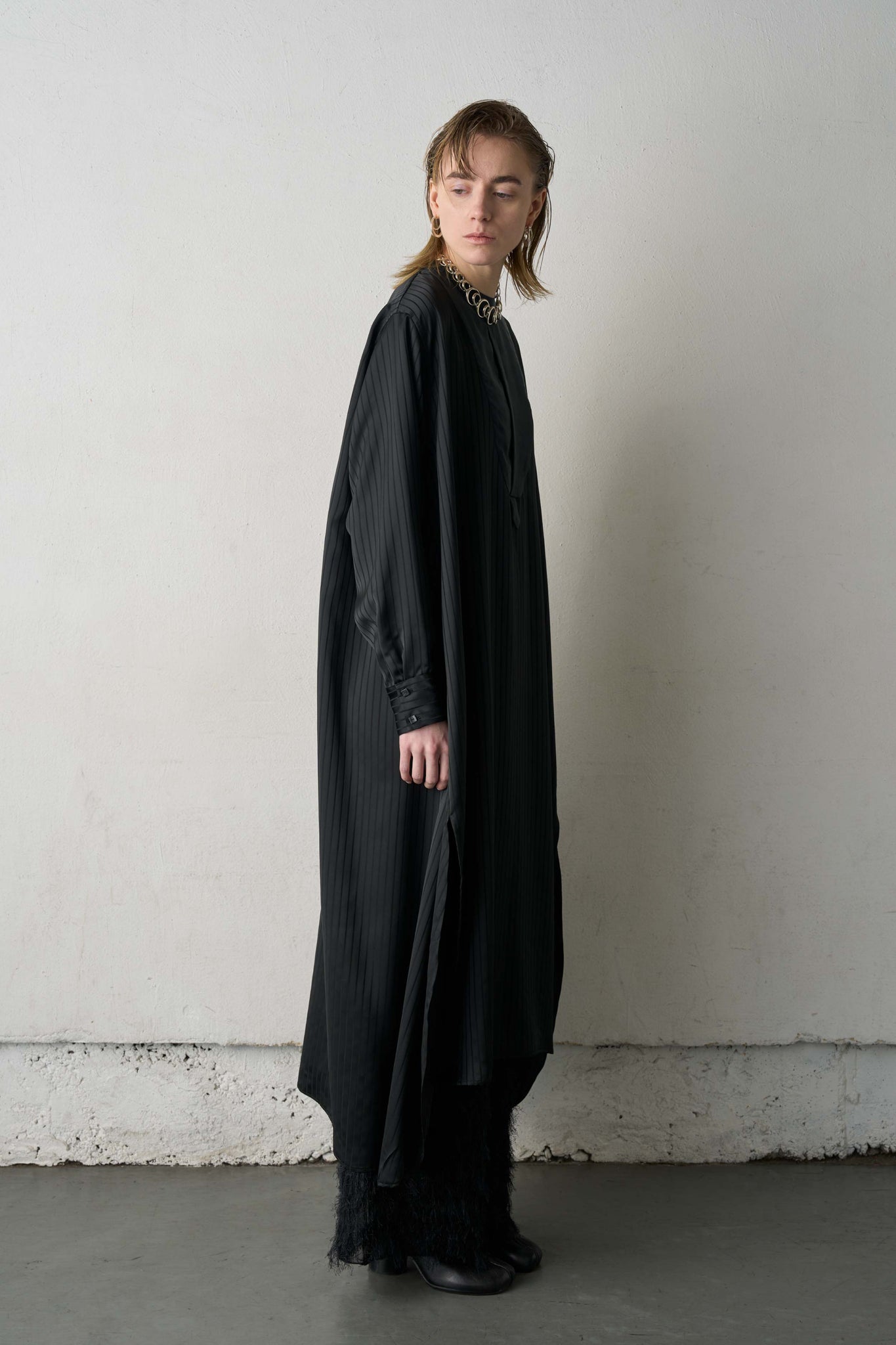 NO-COLLAR SHIRTS DRESS（SKM-259）