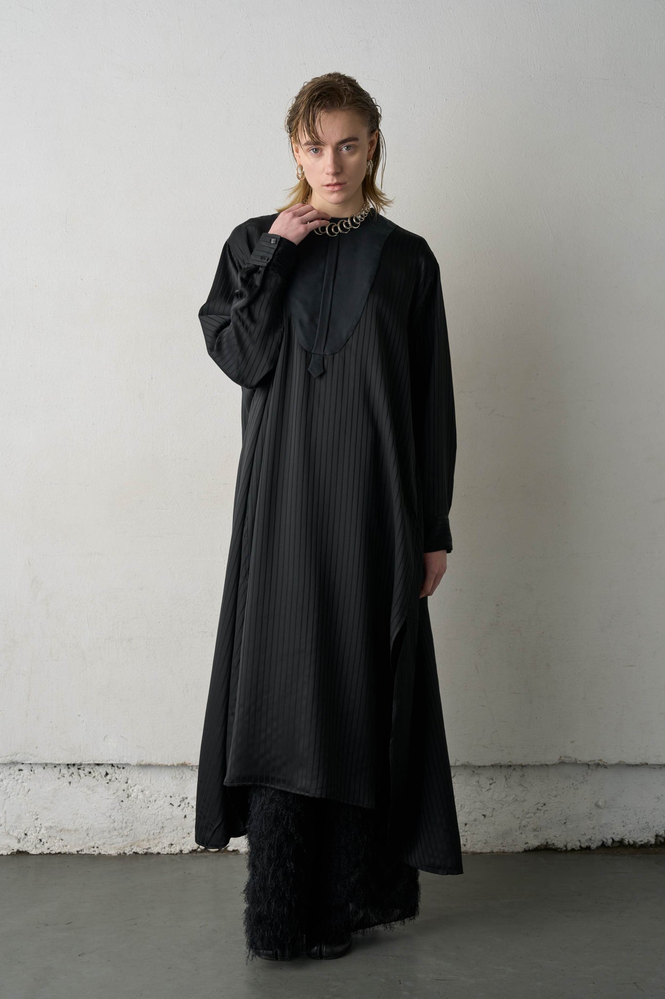 NO-COLLAR SHIRTS DRESS（SKM-259）