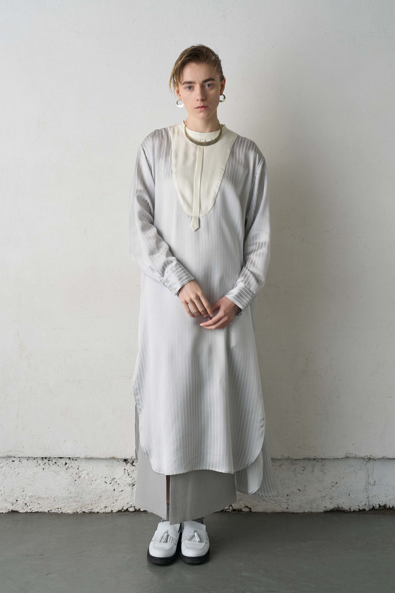 NO-COLLAR SHIRTS DRESS（SKM-259）