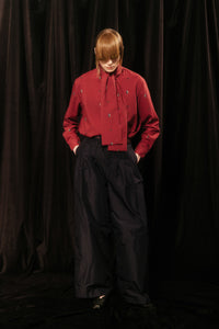 Isokichi Asakura × canaco_ PRINTED RIBBON BLOUSE（SKM-282）