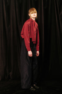 Isokichi Asakura × canaco_ PRINTED RIBBON BLOUSE（SKM-282）