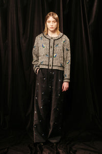 Isokichi Asakura × canaco_ EMBROIDERED TWEED SHORT JACKET（SKM-283）