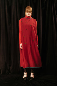 Isokichi Asakura × canaco_ EMBROIDERED NO SLEEVE DRESS（SKM-278）