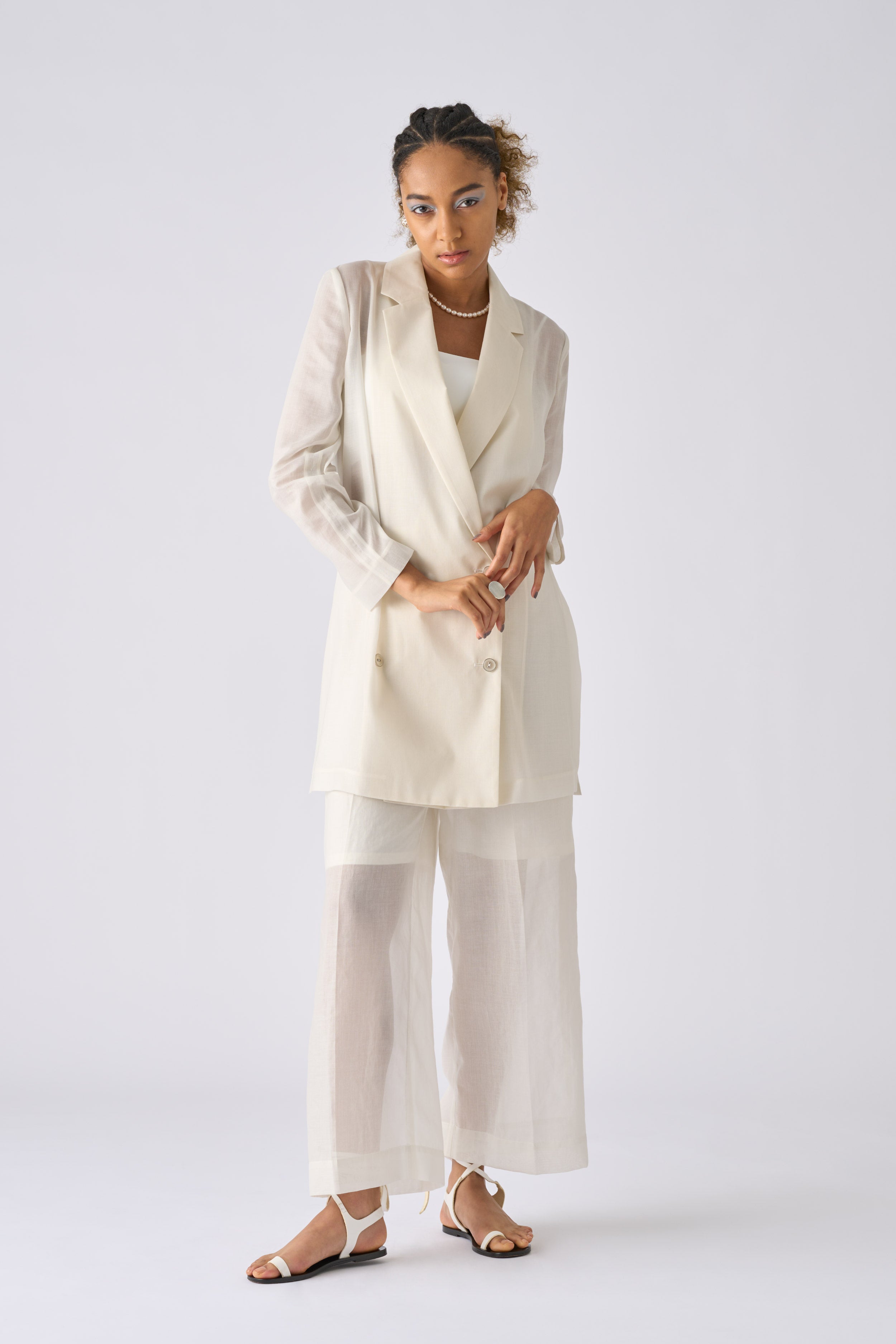 SHEER DOUBLE JACKET（SKM-209A） – canaco_official