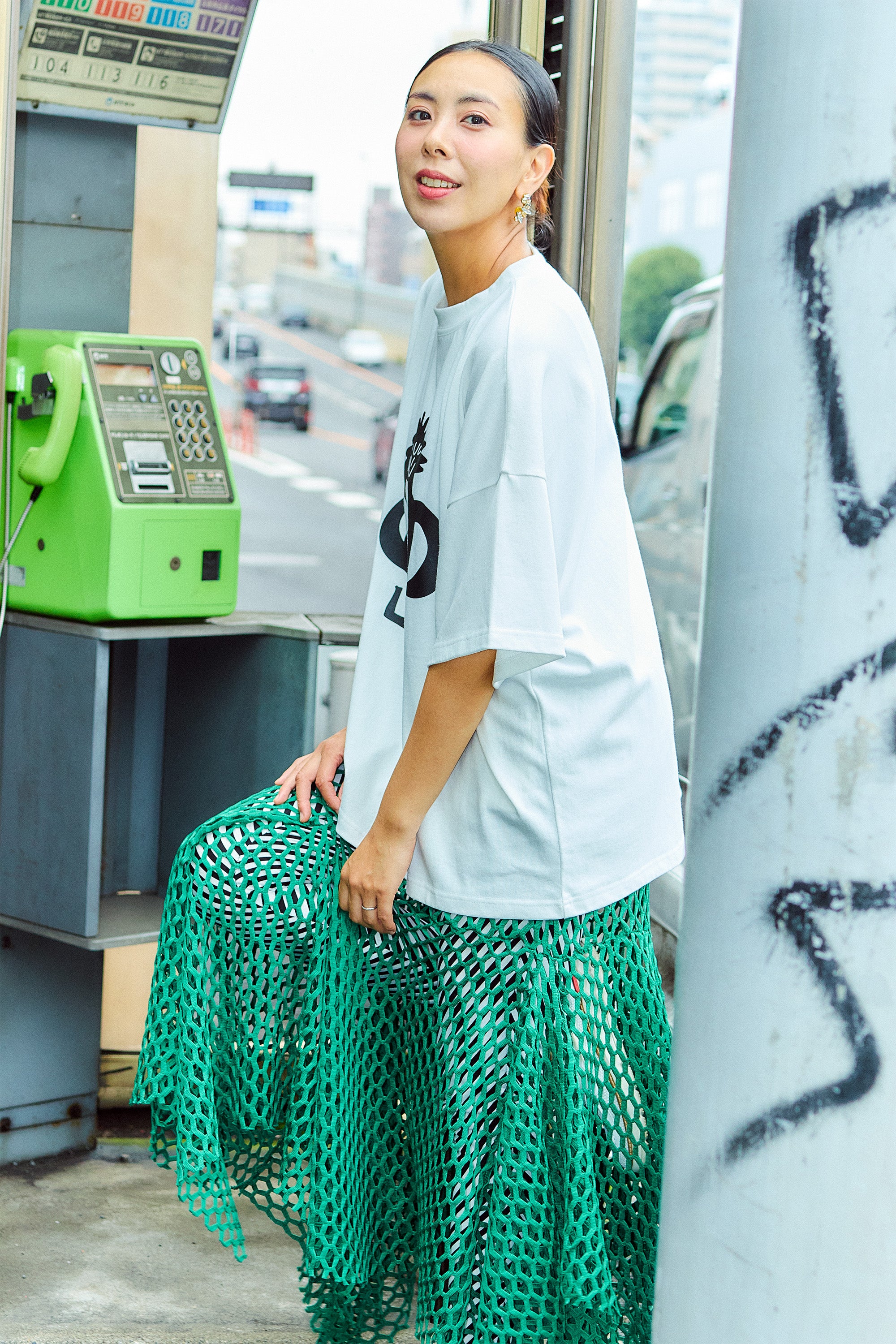 canaco_× Natsumi Ogawa PRINT T-SHIRT（SKM-272B） – canaco_official