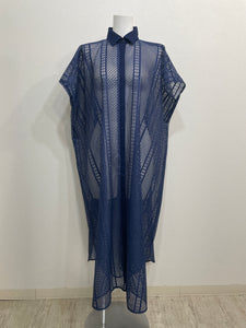 DENIM LACE SHIRT DRESS（SKM-265）
