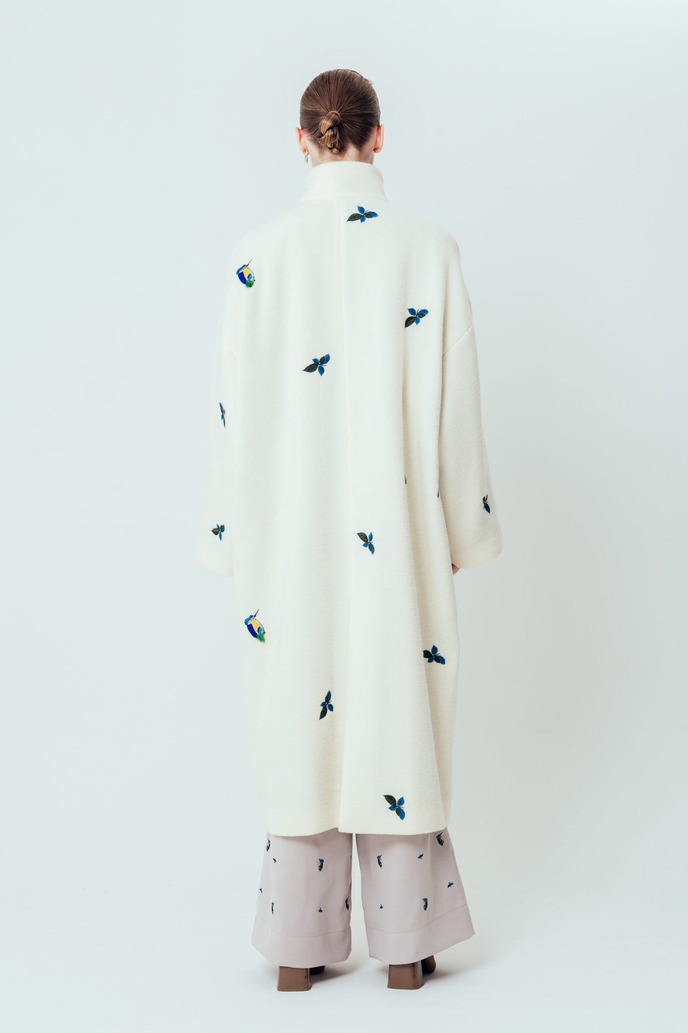 Isokichi Asakura × canaco_ EMBROIDERED STAND COLLAR COAT（SKM-252）