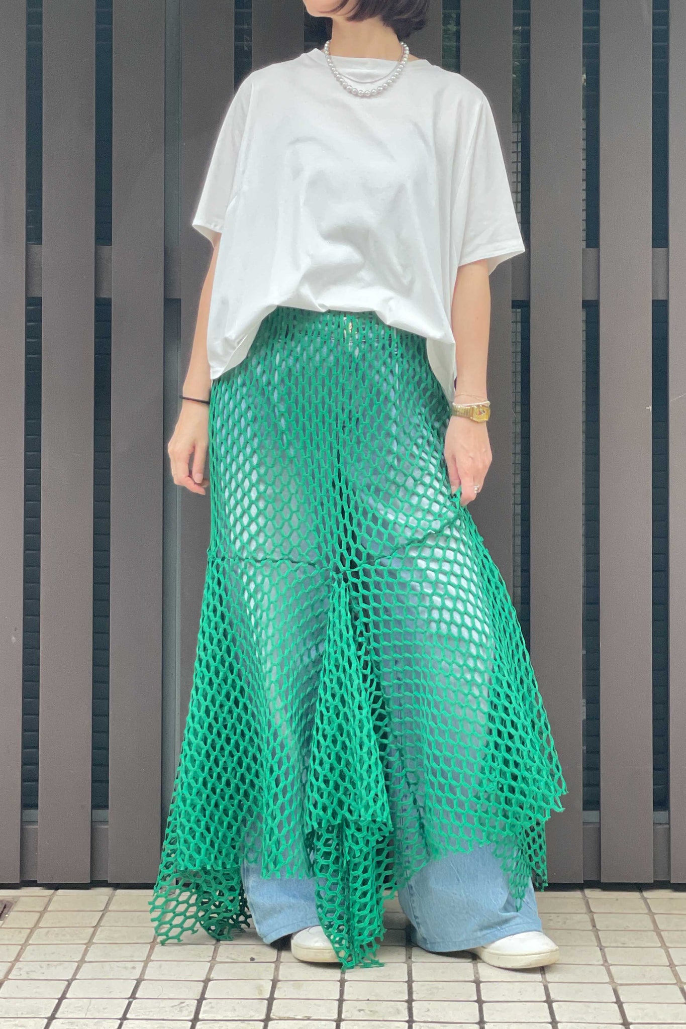 KNIT RACE SKIRT（SKM-271）