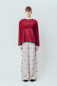 Isokichi Asakura × canaco_ EMBROIDERED PULLOVER SHIRT（SKM-277）