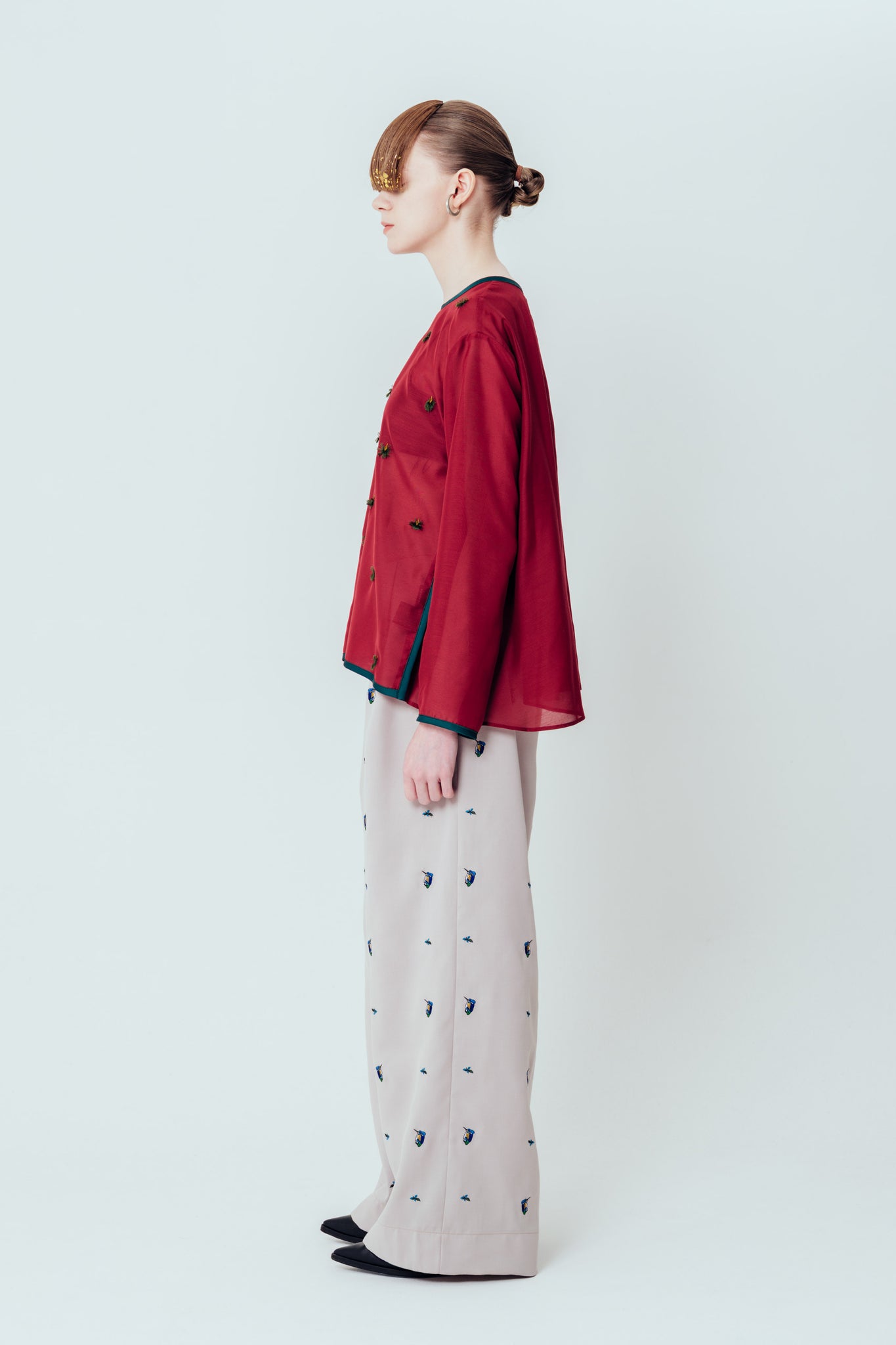 Isokichi Asakura × canaco_ EMBROIDERED PULLOVER SHIRT（SKM-277）