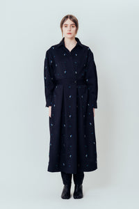 Isokichi Asakura × canaco_ EMBROIDERED SHIRT DRESS（SKM-279）