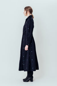 Isokichi Asakura × canaco_ EMBROIDERED SHIRT DRESS（SKM-279）