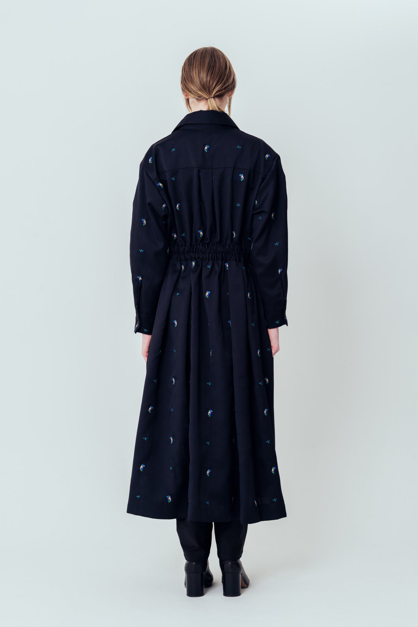 Isokichi Asakura × canaco_ EMBROIDERED SHIRT DRESS（SKM-279）