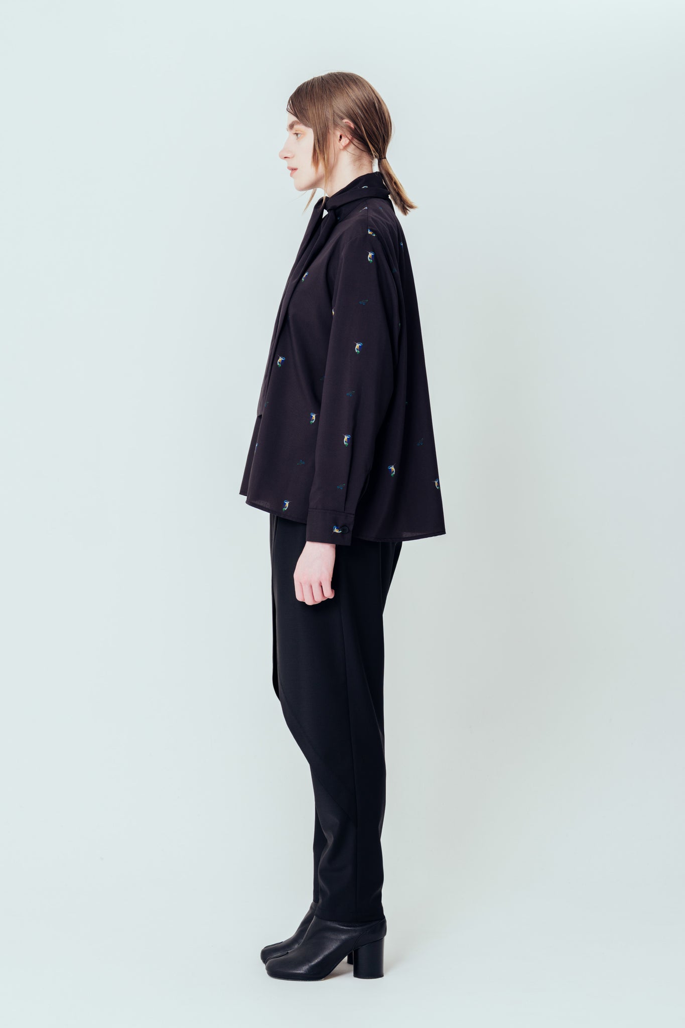 Isokichi Asakura × canaco_ PRINTED RIBBON BLOUSE（SKM-282）