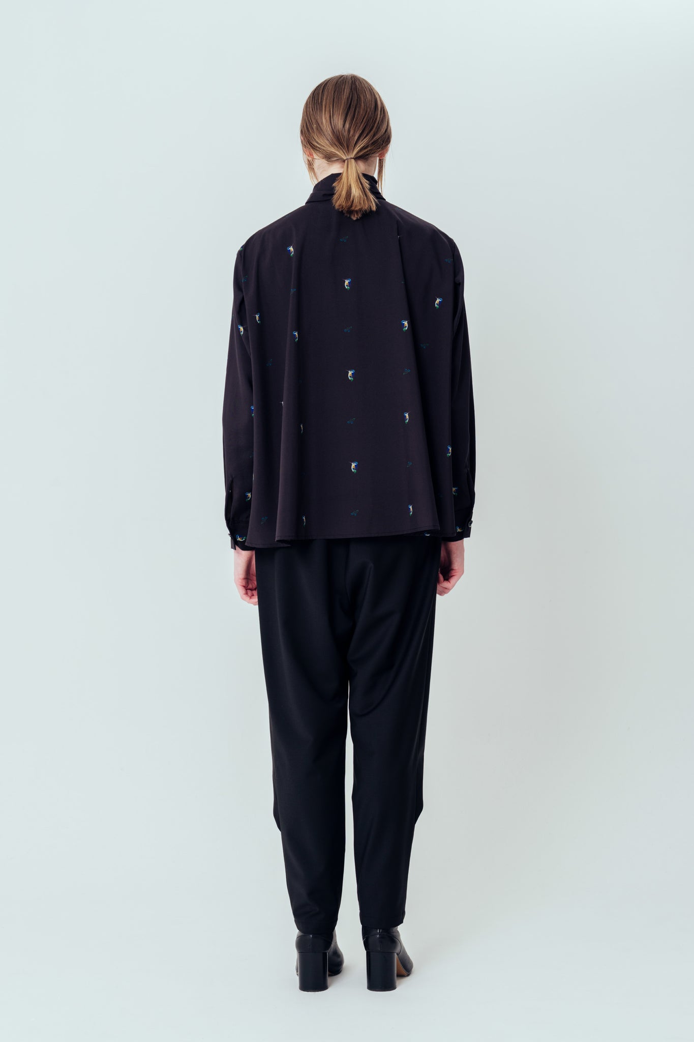 Isokichi Asakura × canaco_ PRINTED RIBBON BLOUSE（SKM-282）
