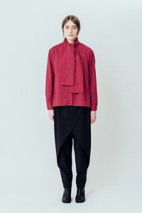 Isokichi Asakura × canaco_ PRINTED RIBBON BLOUSE（SKM-282）