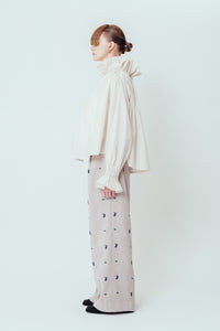 GATHERED NECKLINE BLOUSE（SKM-285）