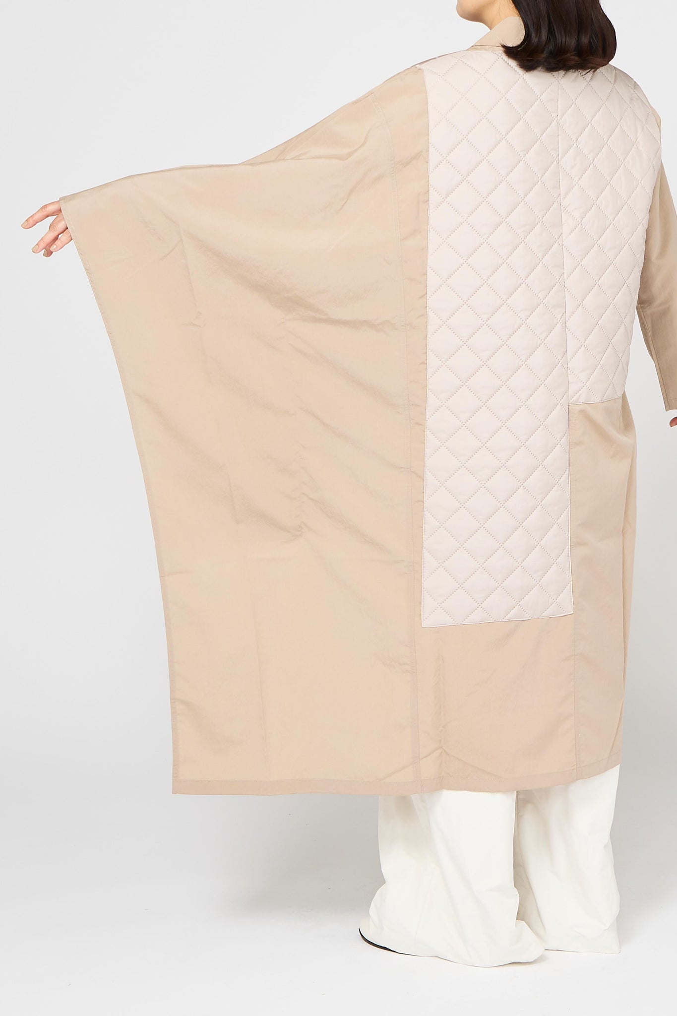 QUILTING ASYMMETRIC COAT（SKM-233）