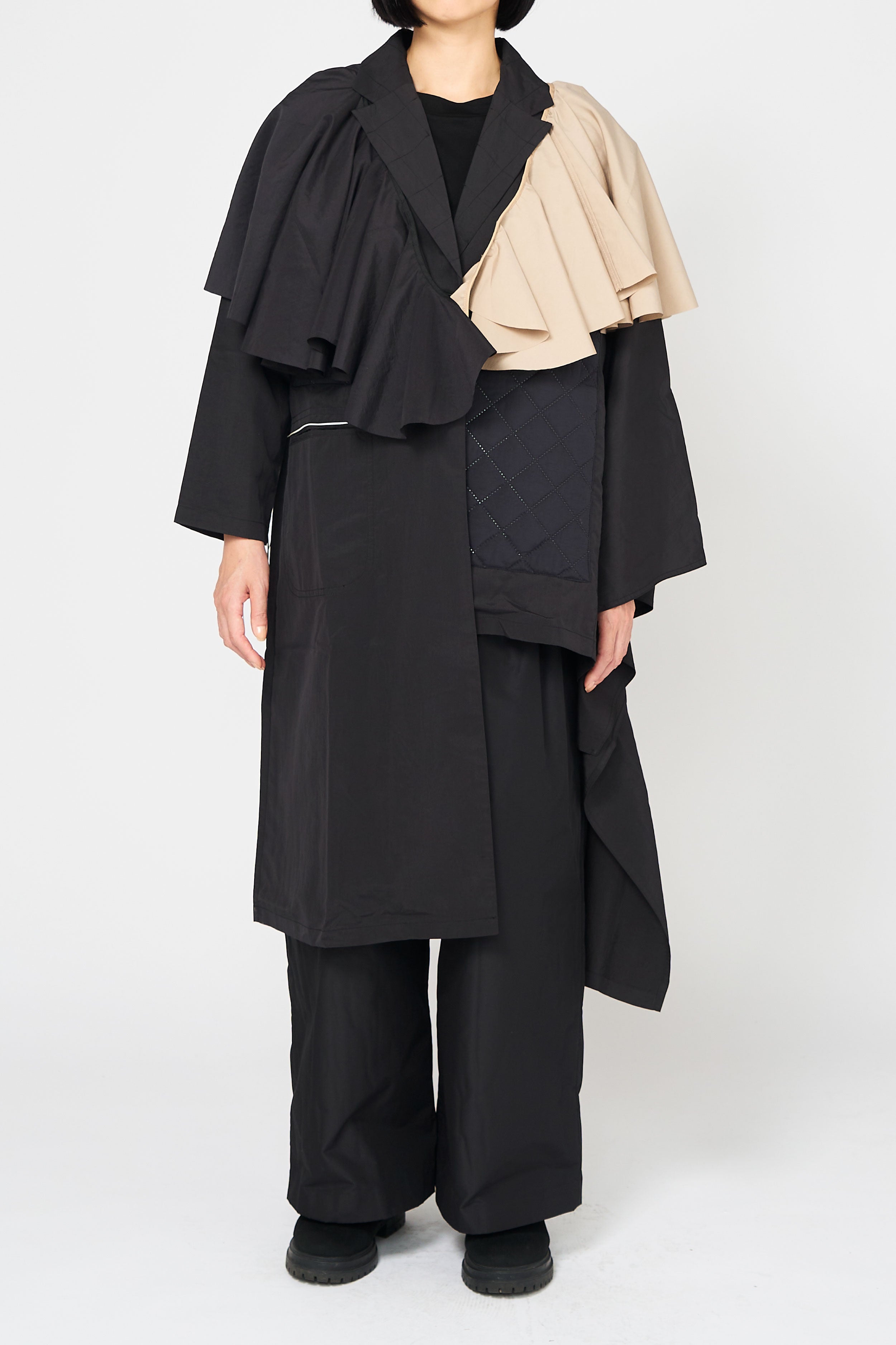 RUFFLE SHAWL COLLAR（SKM-232） – canaco_official